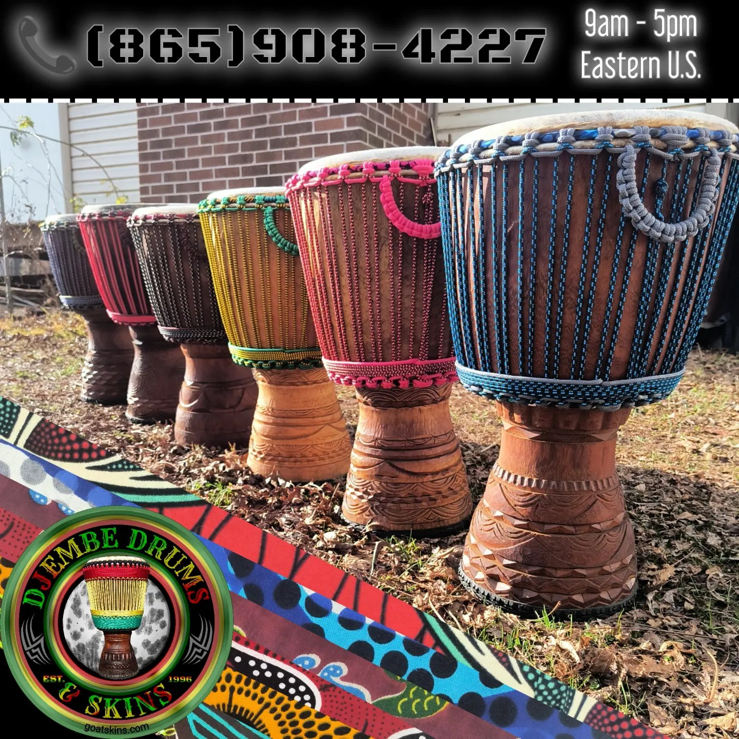 Djembe drums and deals skins